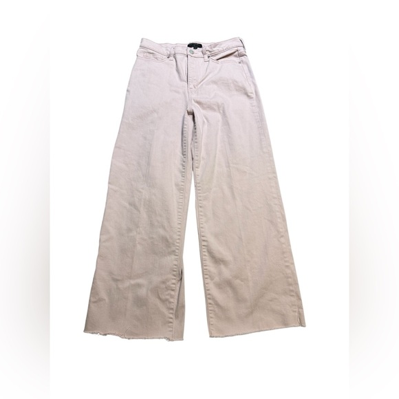 Banana Republic Denim - 👖 Banana Republic High Rise Wide Leg Cropped Jeans Sz 30/10 Pink Denim Pants ✨